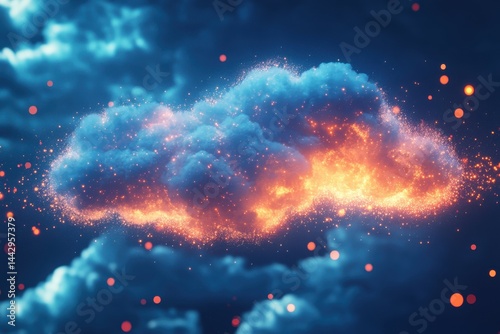 Cloud computing model showcasing smart cost control with flexible scaling and dynamic pricing for contemporary technology strategies and infrastructure enhancement