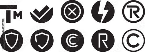 Collection of Copyright and Trademark Symbols