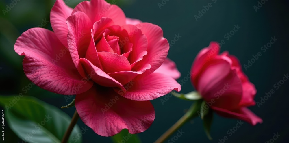 Fototapeta premium isolated flower with velvety texture and intricate details, texture, detail
