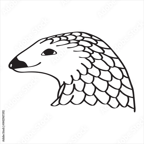 Endangered Pangolin in Natural Habitat – Unique Scaly Creature