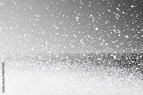 Wallpaper Mural Snowy, misty, gray background Torontodigital.ca
