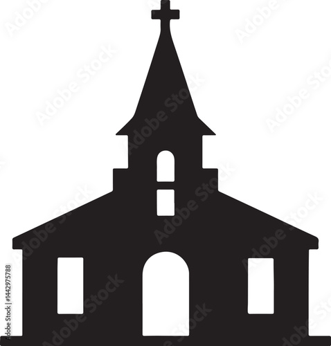 church steeple vector illustration