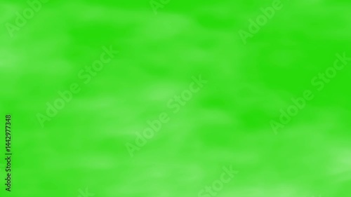 Foggy green screen ideal for compositing atmospheric effects in video production or photography. Moody background with white streaks adds depth.