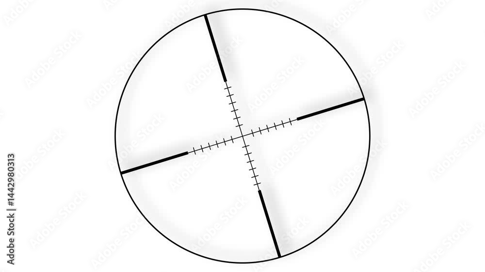Black Sniper Sight – Precision Target Reticle for Game UI and HUD Black Sniper Sight – Precision Target Reticle for Game UI and HUD