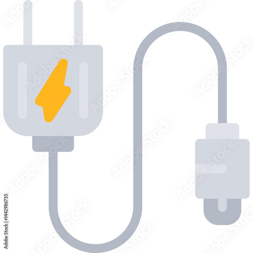 AC Adapter Flat Icon