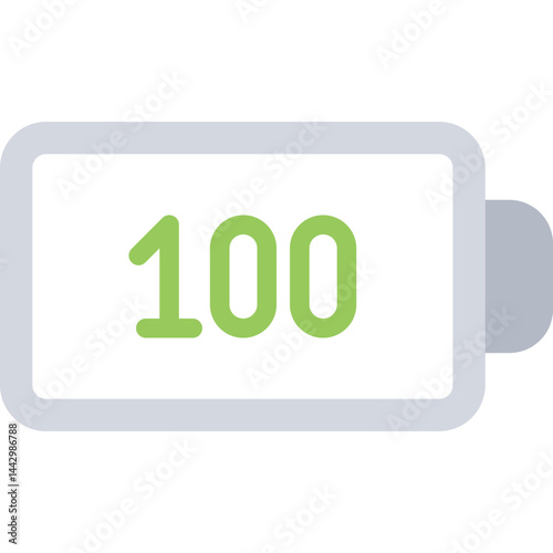 Charging Percentage Flat Icon