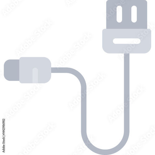 Dual Charging Ports Flat Icon