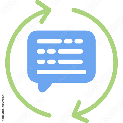 Feedback Loop Flat Icon