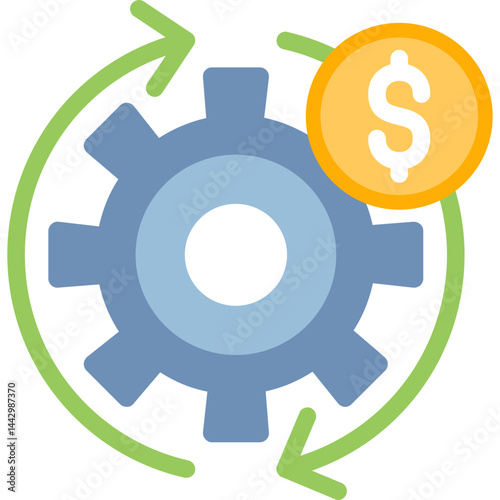 Work Efficiency Flat Icon