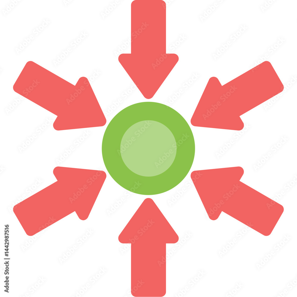 Process Simplification Flat Icon Process Simplification Flat Icon