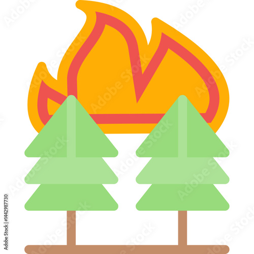 Wildfire Flat Icon