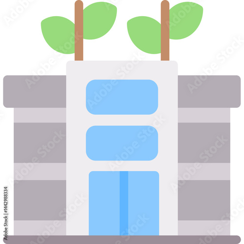 Sustainable City Flat Icon