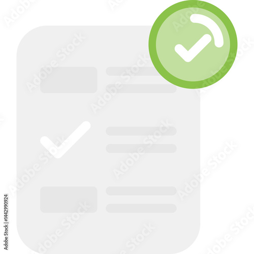 Legal Document Flat Icon