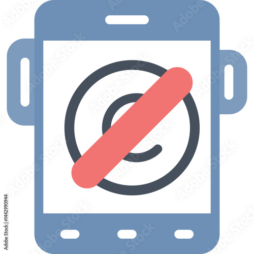 Copyright Infringement Flat Icon