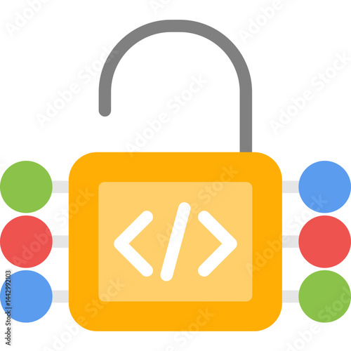 Open Source License Flat Icon