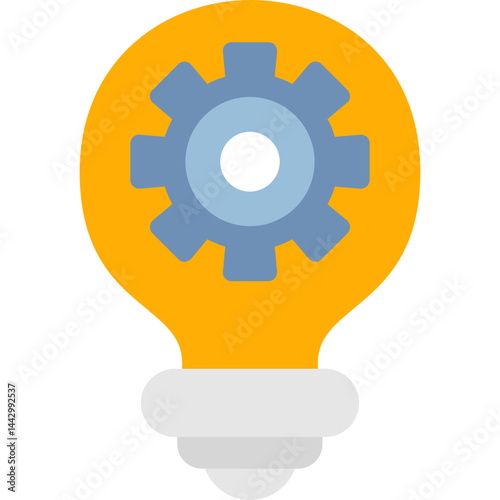 Innovation Process Protection Flat Icon