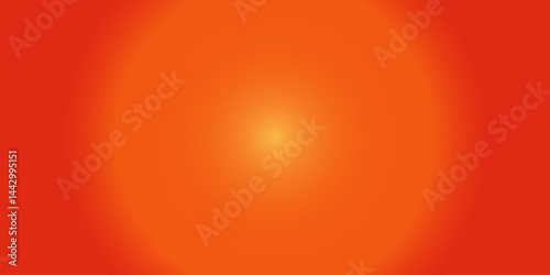 Vibrant radial gradient with warm tones of orange and red blending from center to edges, perfect for backgrounds and designs. Vector illustration