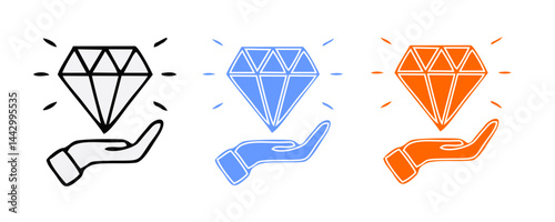 Asset Management icon set with decision making, company, document, client, investor, investment, bank account, wallet, property, digital asset icon. Simple handdrawn vector