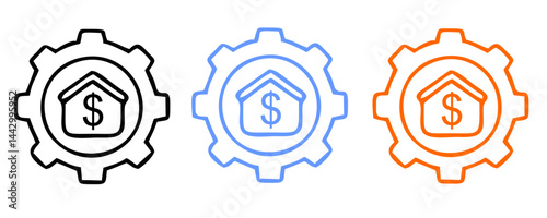 Asset Management icon set with decision making, company, document, client, investor, investment, bank account, wallet, property, digital asset icon. Simple handdrawn vector