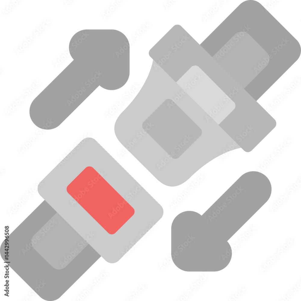 Seatbelt Flat Icon Seatbelt Flat Icon