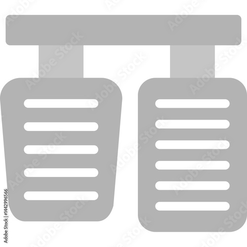 Brake Pedal Flat Icon
