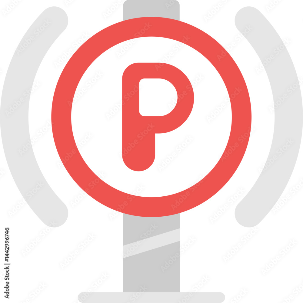 Parking Brake Flat Icon Parking Brake Flat Icon