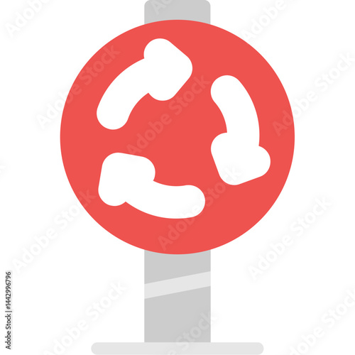 Roundabout Flat Icon