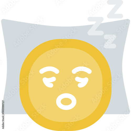 Sleeplessness Symbol Flat Icon