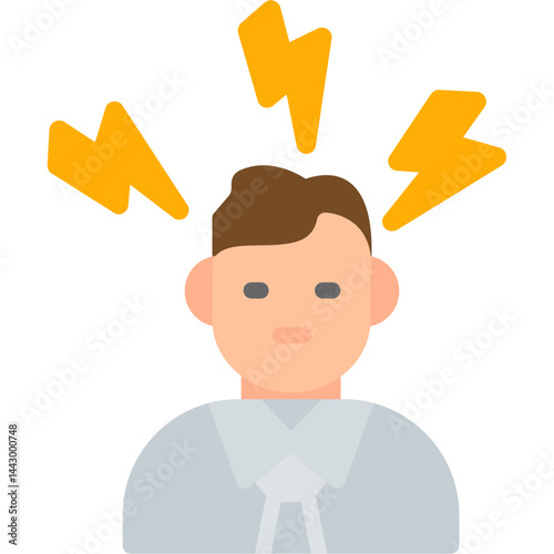 Headache Flat Icon