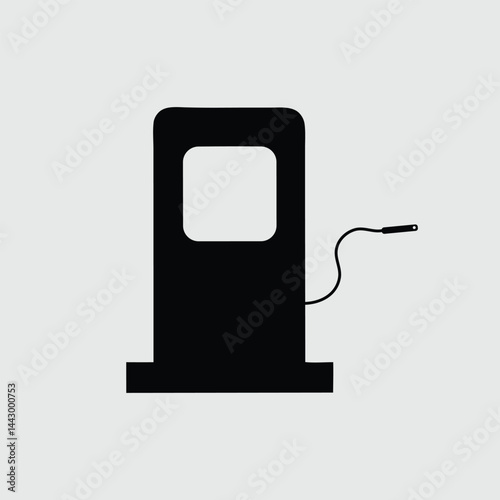 Professional Gas Pump Icon silhouette