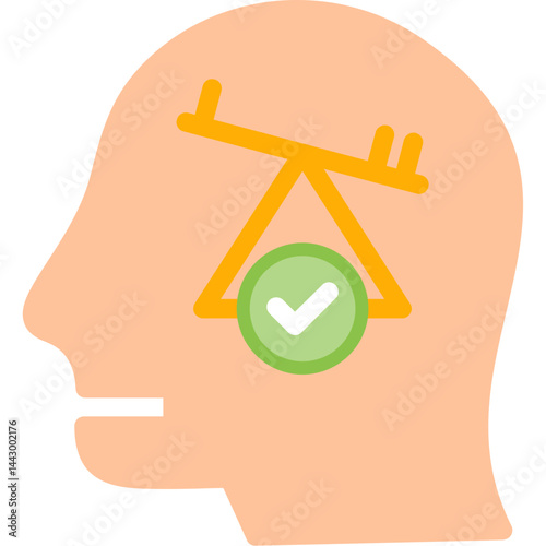 Cognitive Bias Flat Icon