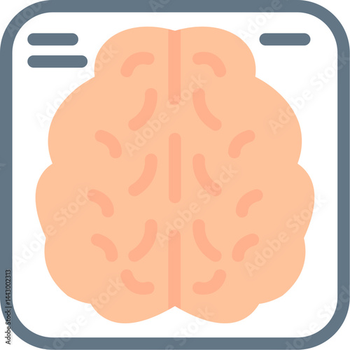 fMRI (Functional Magnetic Resonance Imaging) Flat Icon