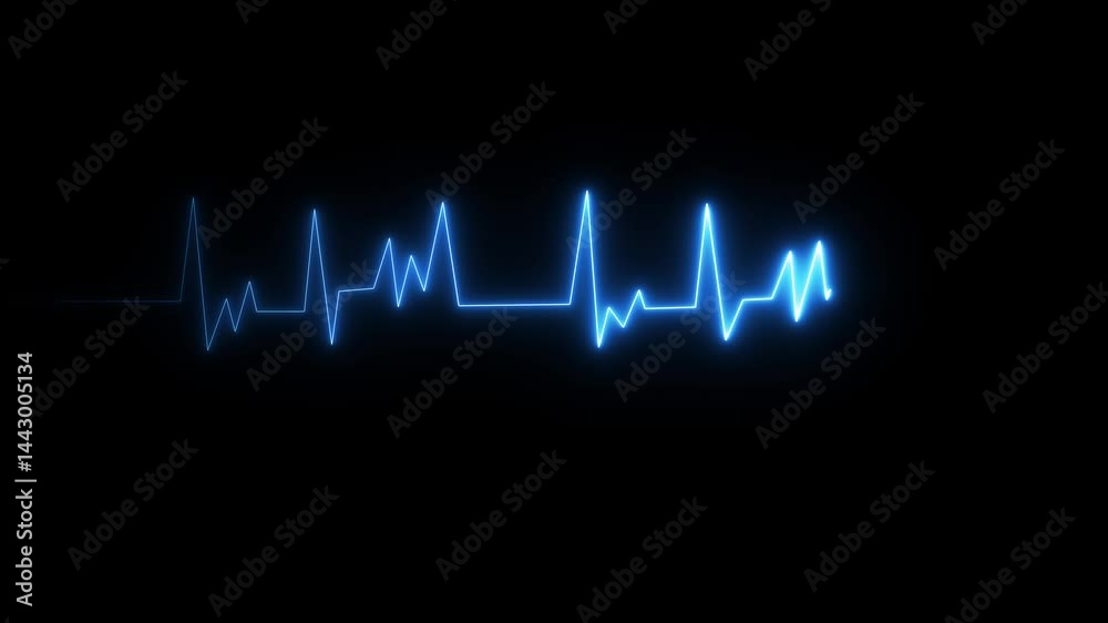 Neon ECG heartbeat signal icon. Pulse heartbeat line test icon. Neon ECG heartbeat signal icon. Pulse heartbeat line test icon.