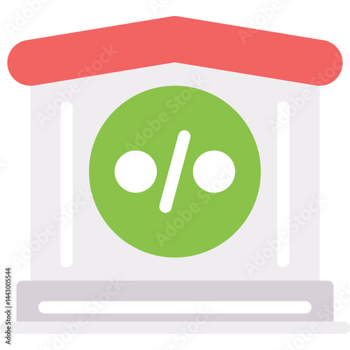 Rent Due Flat Icon