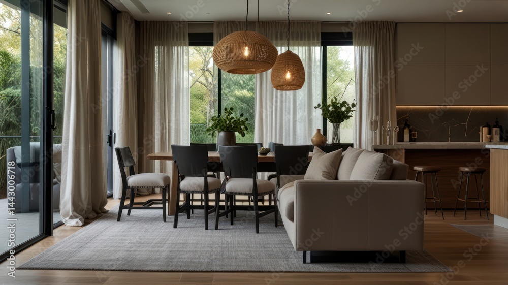 Fototapeta premium Modern Luxury Living Space