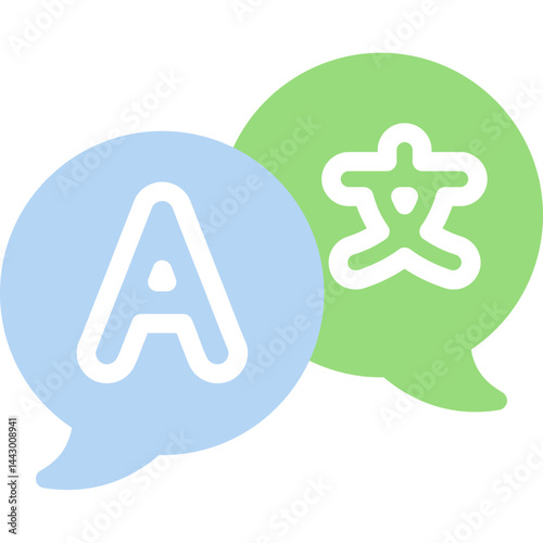 Language Translation Flat Icon