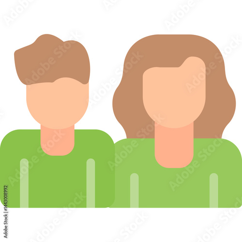 Immigrant Family Flat Icon