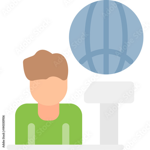 Immigrant Worker Flat Icon