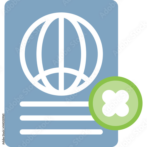 Visa Rejection Flat Icon