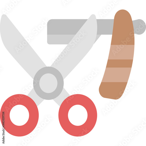 Hair Shears Flat Icon
