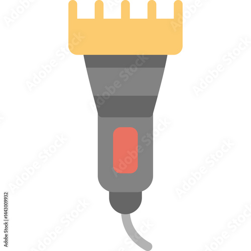 Sideburn Trimmer Flat Icon