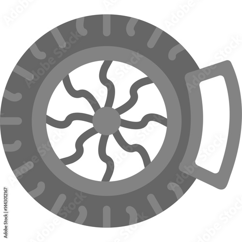 Brake Pad Flat Icon
