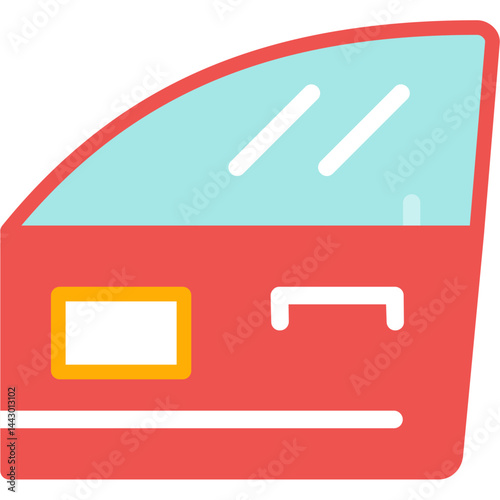 Car Window Flat Icon
