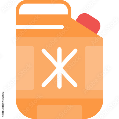 Coolant Flush Flat Icon