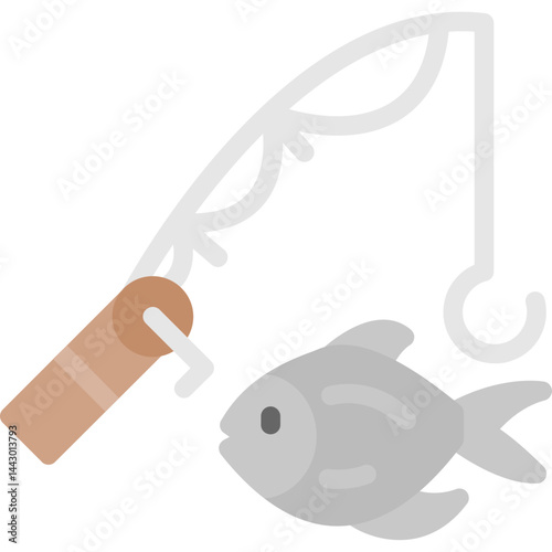 Fishing Rod Flat Icon