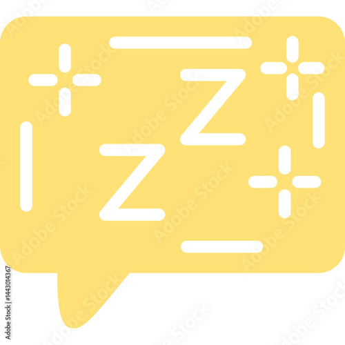 Zzz Symbol Flat Icon