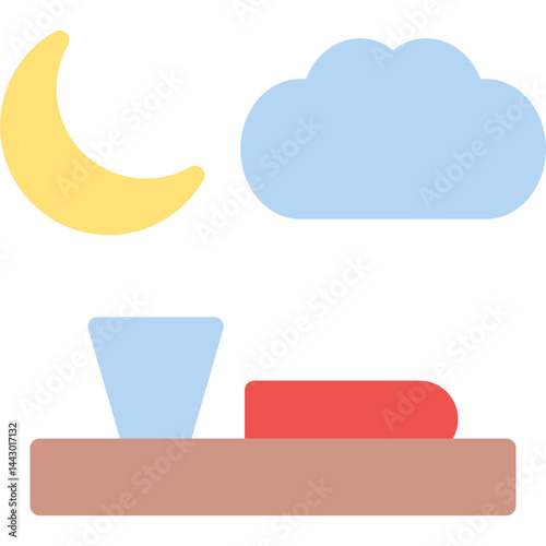 Sleep Inducing Drink Flat Icon