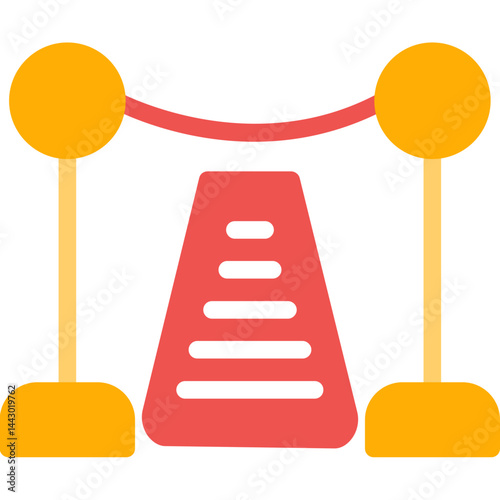 Red Carpet Flat Icon