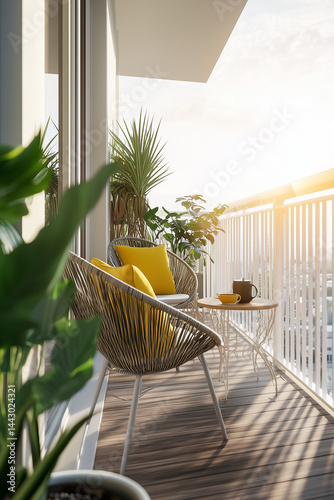 Tropical balcony holiday house