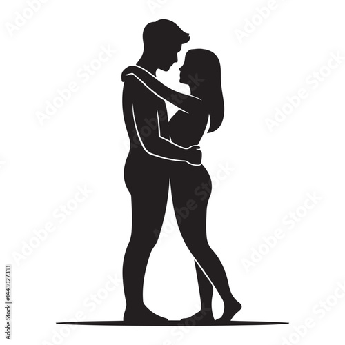 Wallpaper Mural Photographer male and female Vector Black silhouettes. Good use for symbol, logo, web icon, mascot, or any design you want. Easy to use. with white background Torontodigital.ca